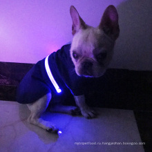 LED безопасности собака жилет куртка плащ зимний одежды любимчика теплая куртка для домашних животных